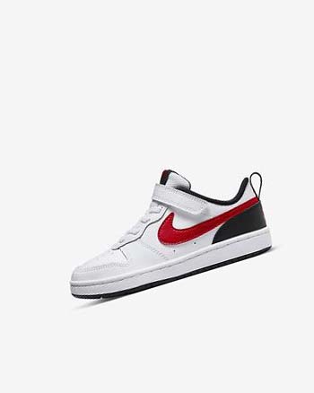 Nike Court Borough Low 2 Blancos Negros Rojos | MX 5093